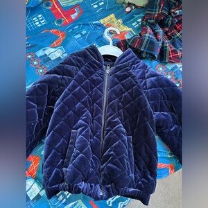 Quilted bomber jacket